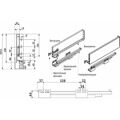 Система ящиков Slimbox AKS L-300 H=128 (средний) белый SOFT CLOSE ДСП16мм